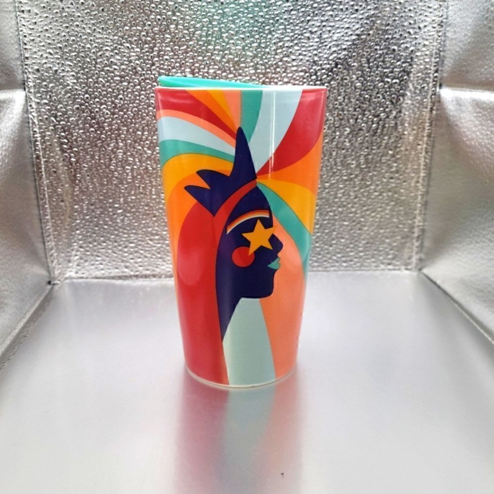 NWT! Starbucks Pride Rainbow Multi-Color Ceramic 12 Oz Travel Tumbler